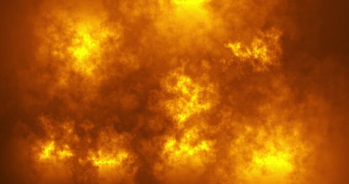 Fiery Hell Background with Smoke and Flames