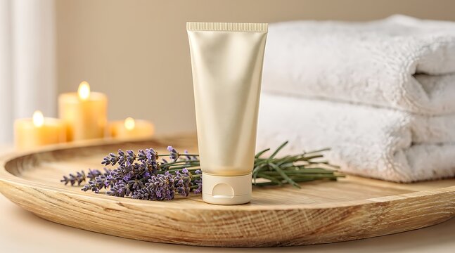 Spa Treatment Set with Towels and Aromatherapy Items for Relaxation and Wellness.