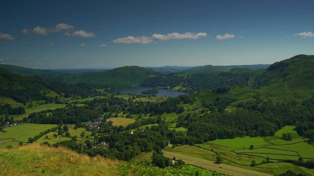 View over Grasmere from Helm Crag