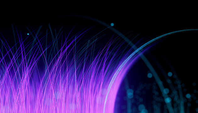 3D Violet Quantum Energy Field