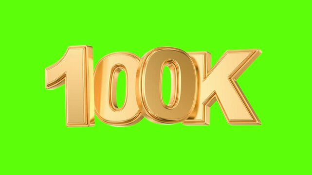 Gold 100k social media milestone