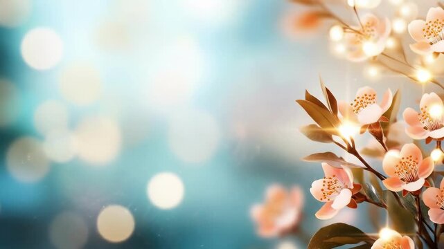 Elegant floral arrangement with soft bokeh and warm lighting. Easter, Pascha, Paskha, Ostern, Pascua, Paques - Orthodox and Catholic Holiday celebration