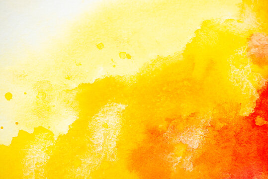 Autumn abstract watercolor background for web banners design