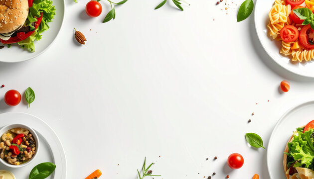 Healthy Food Frame with Copy Space