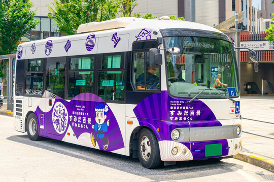 東京 墨田区内循環バス・すみだ百景　自治体バス　押上駅