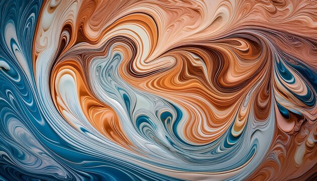 Marbled Paper Creating An Abstract Swirled Texture Background