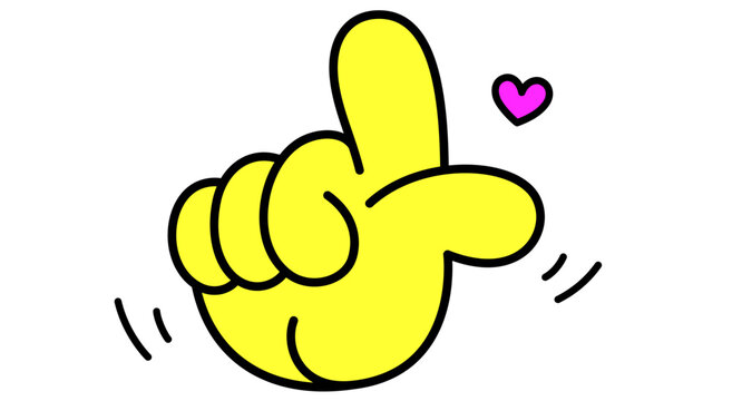 Love. Hand sign. Gesture fingers. Love hand gesture art, expressive love hand gesture mark, pointing finger heart palm graphic design social media patches artworks set. Vector Illustration
