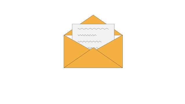 Email communication icon representing electronic mail correspondence.
