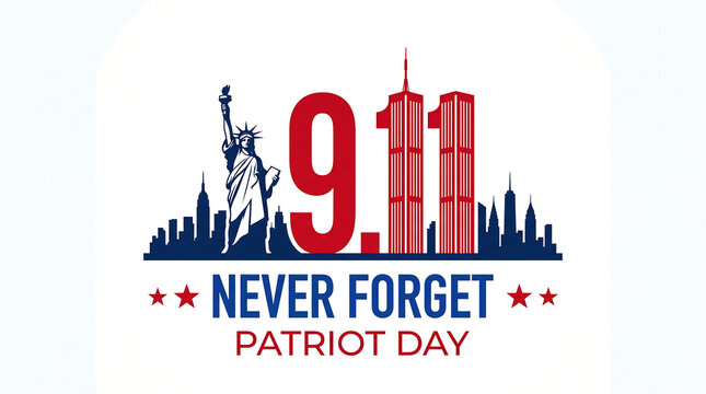 Red 911 never forget emergency call logo