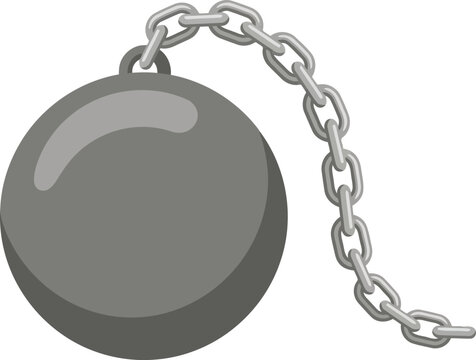 Wrecking ball with metal chain