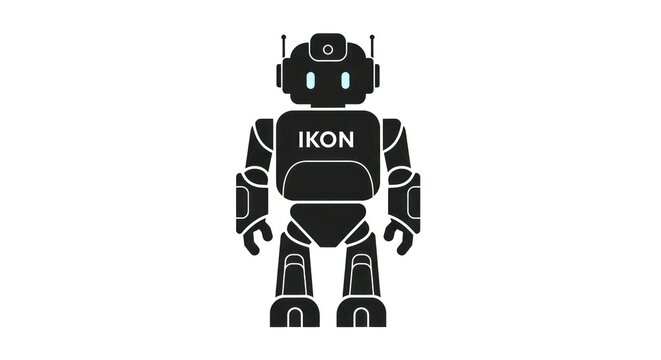 IKON Robot Character Design Illustration.