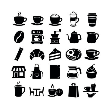 Winter Knitwear Essentials line icon set, 20 clean outline icons featuring sweater, hoodie, puffer jacket, beanie, scarf, gloves, wool socks, cardigan, turtleneck, thermal shirt, snow boots, earmuffs,