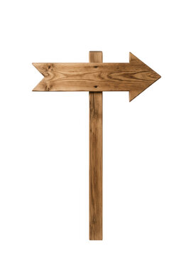 Wooden Arrow Sign Transparent Background
