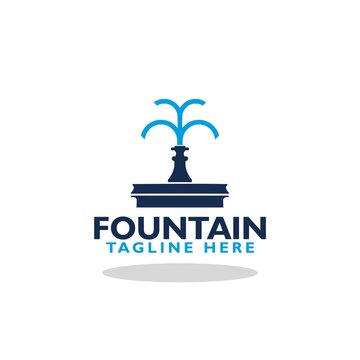 City Fountain logo icon with  shadow