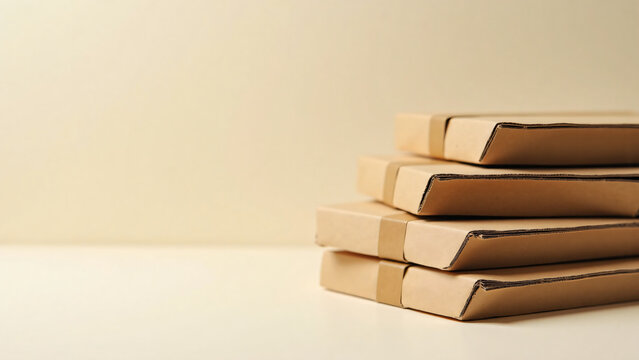 Cardboard Box Stack for Text Placement