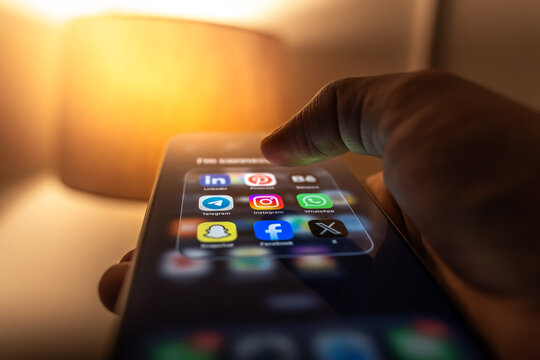 All social media apps on a smartphone in Bangalore, India, on June 25, 2026
