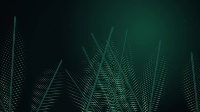 Abstract digital green linear wave pattern background an motion
