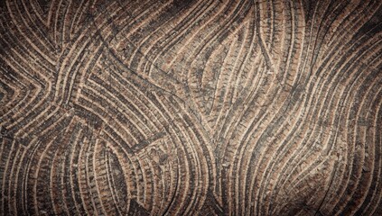 Fototapeta premium Textured lines on the concrete path