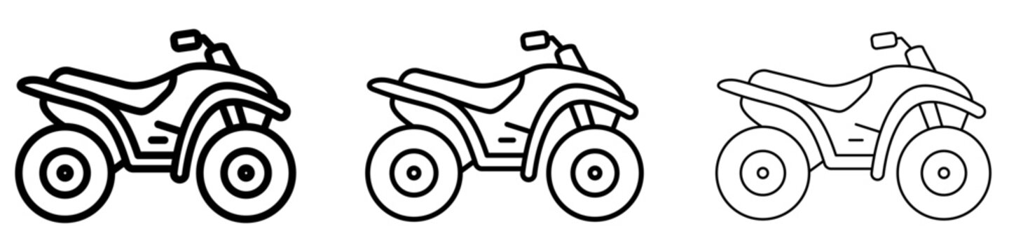ATV line icon for off-road adventure