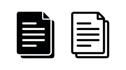 Fototapeta premium Document file and paper sheet icons.