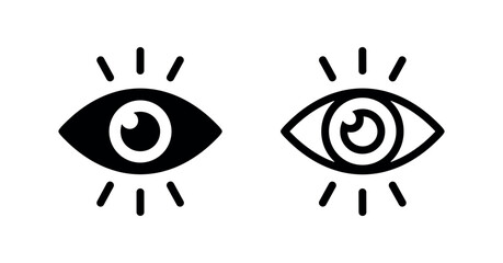 Naklejka premium Vision visibility eye icon