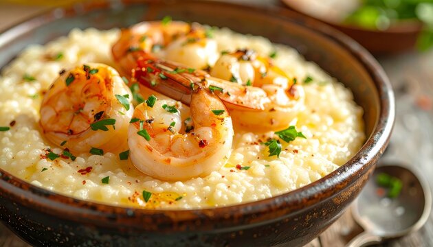 Delicious Shrimp and Grits - A Southern Comfort Food Delight.