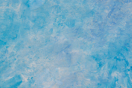 blue watercolor background painted on paper texture