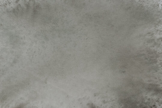 gray watercolor background painted on paper texture