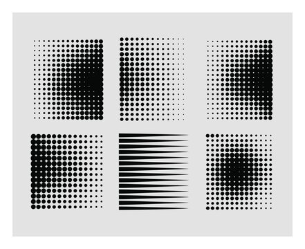 Colecci&oacute;n de patrones abstractos de semitonos y formas geom&eacute;tricas