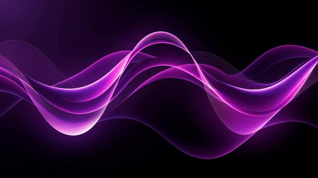 Mesmerizing flowing pink waves video with dancing and pulsing motion for relaxing and vibrant backgrounds