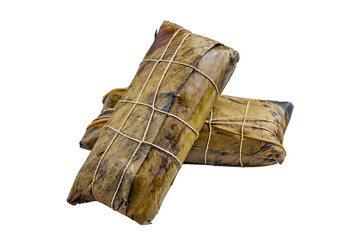 Tamal or hallaca  traditional food on transparent background © Drago