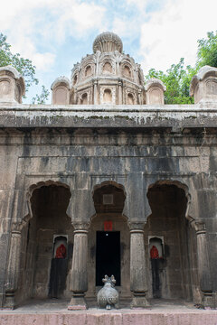 Radha Shankar Temple, Kshetra Mahuli, at the Krishna and Venna river confluence, Built by Radhabai (sister of Shankarrao Raghunathrao Pant Pratinidhi), 18th century, Satara, Maharashtra, India.