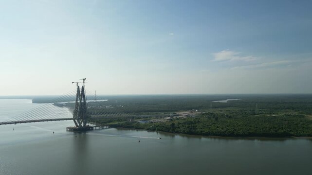 The Demak-Isthmus Bridge (often associated with the Demak Laut area) is located on Jalan Keruing in Kuching, Sarawak. It connects the Demak Laut industrial area and the Kuching Isthmus.