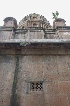 Radha Shankar Temple, Kshetra Mahuli, at the Krishna and Venna river confluence, Built by Radhabai (sister of Shankarrao Raghunathrao Pant Pratinidhi), 18th century, Satara, Maharashtra, India.