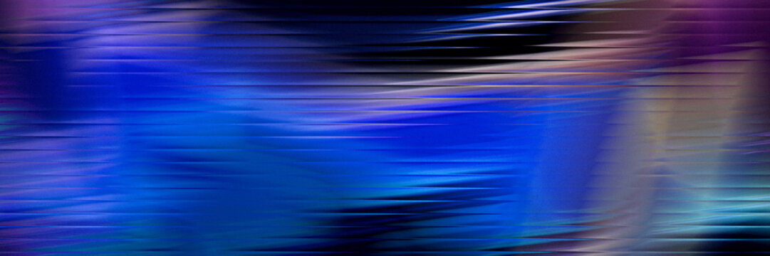 Abstract ribbed glass background in blue gradient tones with vertical wave texture and glossy light reflection, perfect for modern tech design, minimal visuals or digital surface presentations