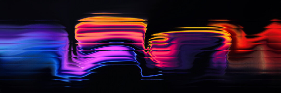 purple and pink ribbed glass texture with soft flowing gradients and vertical curved light on dark background, abstract modern design for UI, digital art, and creative branding