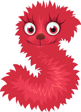 Alphabet letter S. Font of cute monster.	