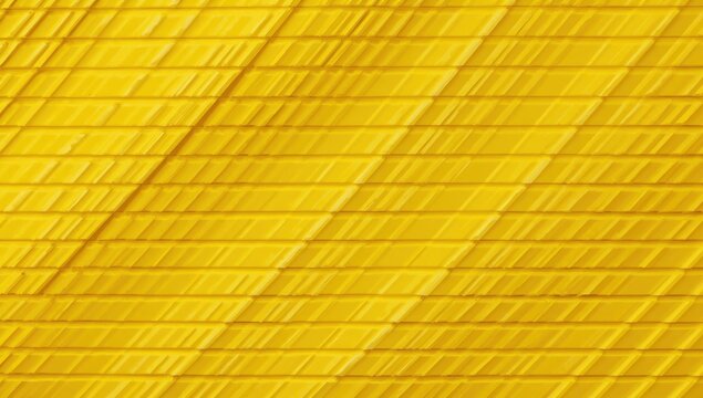 Yellow abstract wallpaper with a 3D horizontal line design. Warm close-up texture.