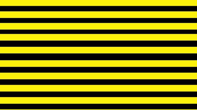 Yellow and Black Horizontal Stripes Pattern Background Animation Motion Graphics