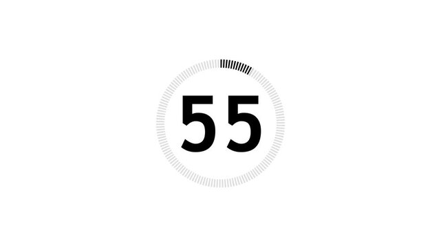 Circular progress bars showing decreasing numbers in a clean studio setting with subtle lighting