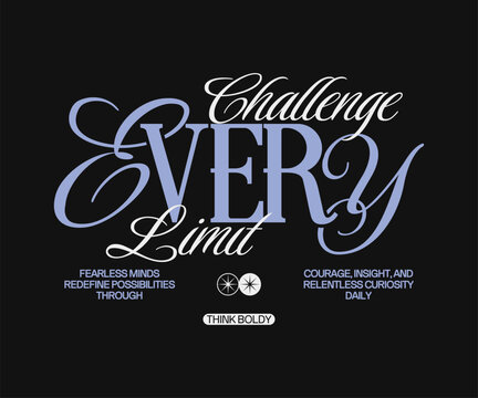 Aesthetic Minimal Quote Typography for Graphic Tee, Urban Clothing Brand Print Design, Inspirational Vector Lettering