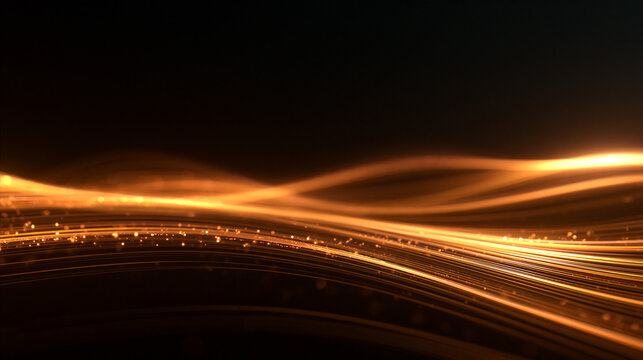 Golden Light Streams Abstract Motion Digital Background