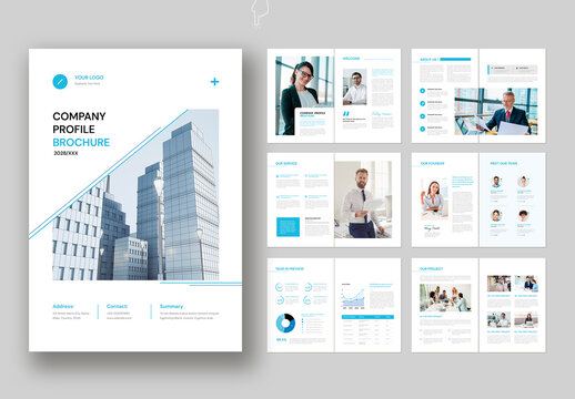 Blue Company Profile Template