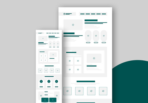 Landing Page Wireframe Template