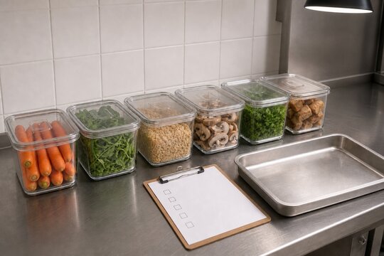 Restaurant food inventory organized to reduce waste