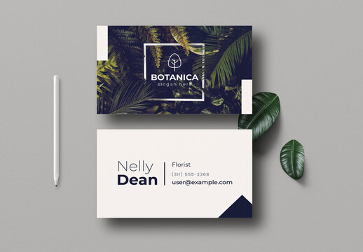 Botanical Florist Business Card Template Design