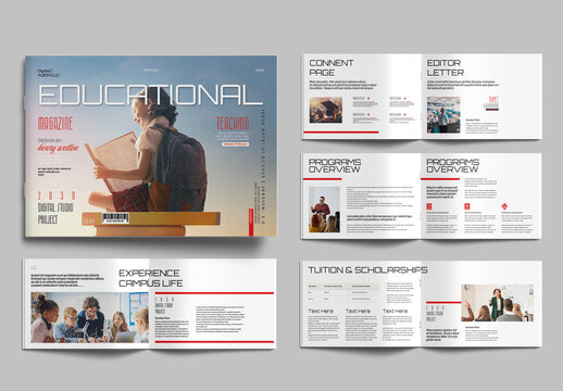Educational Magazine Template