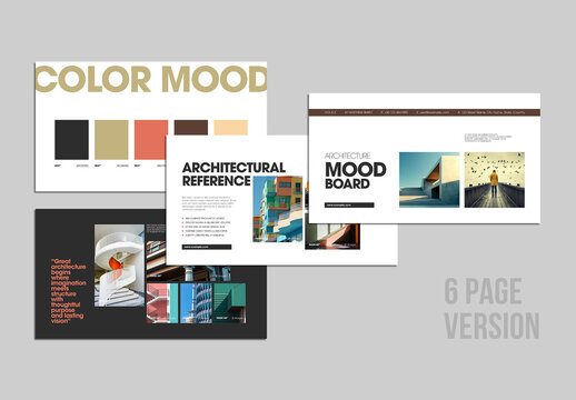 Modern Architecture Mood Board Presentation Template