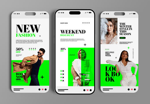 Social Media Story Design Layout
