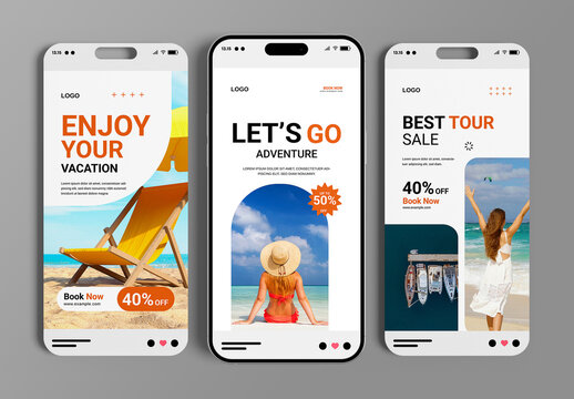 Travel Social Media Story Design Layout